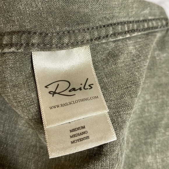 Rails Ingrid acid wash button down shirt - Picture 6 of 8